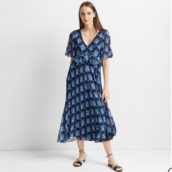 BNWT Club Monaco Gostanzah Geo Print Dress - Picture 2 of 12